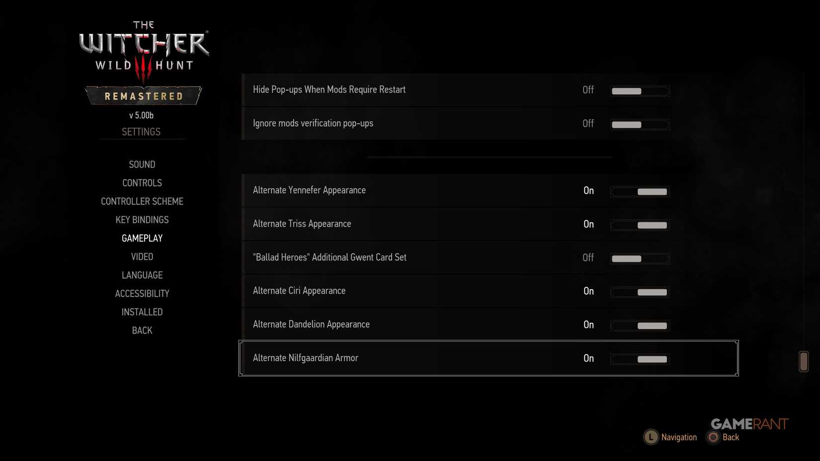 How to Change Alternative Appearances in The Witcher 3