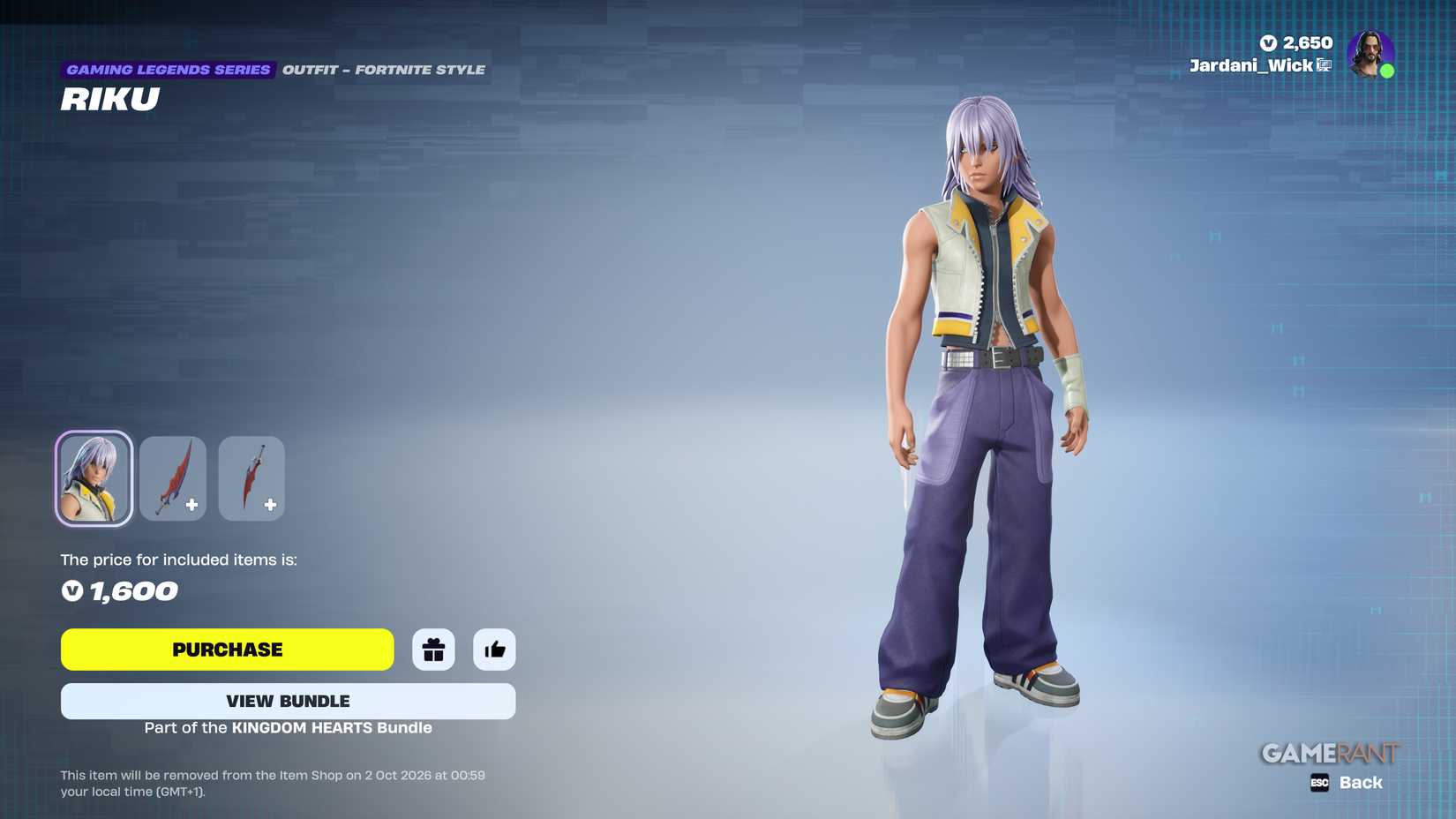How to Get Riku in Fortnite