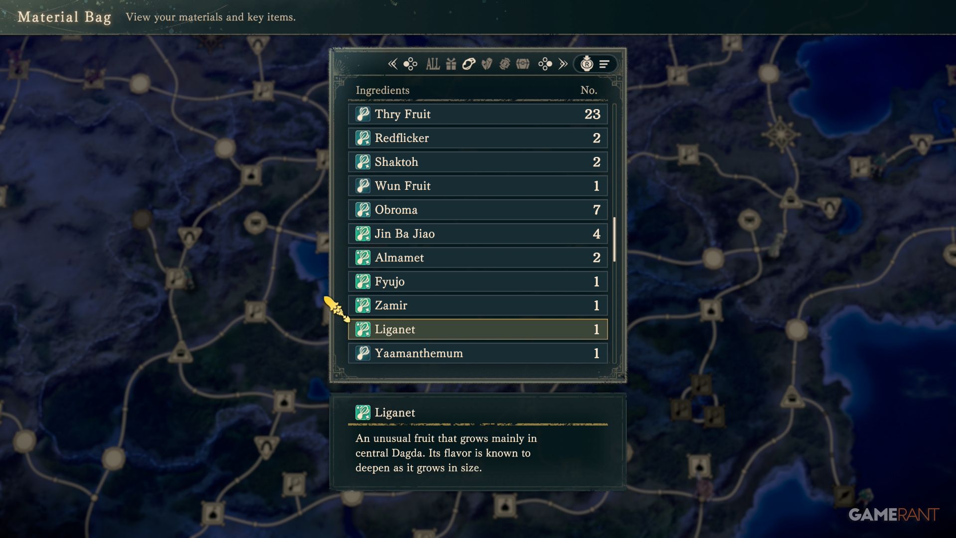 List of Vegetables in Fire Emblem Fortune's Weave