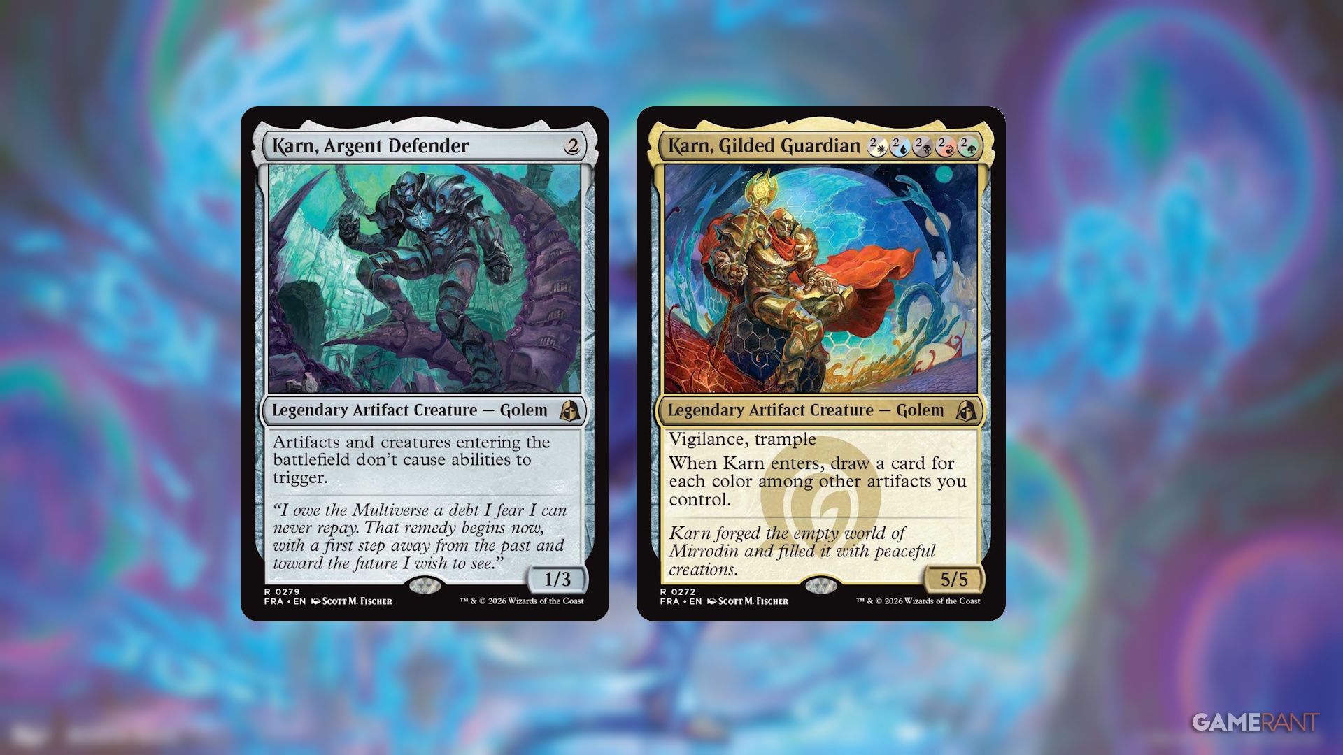 Magic: The Gathering's new Karn cards in Reality Fracture