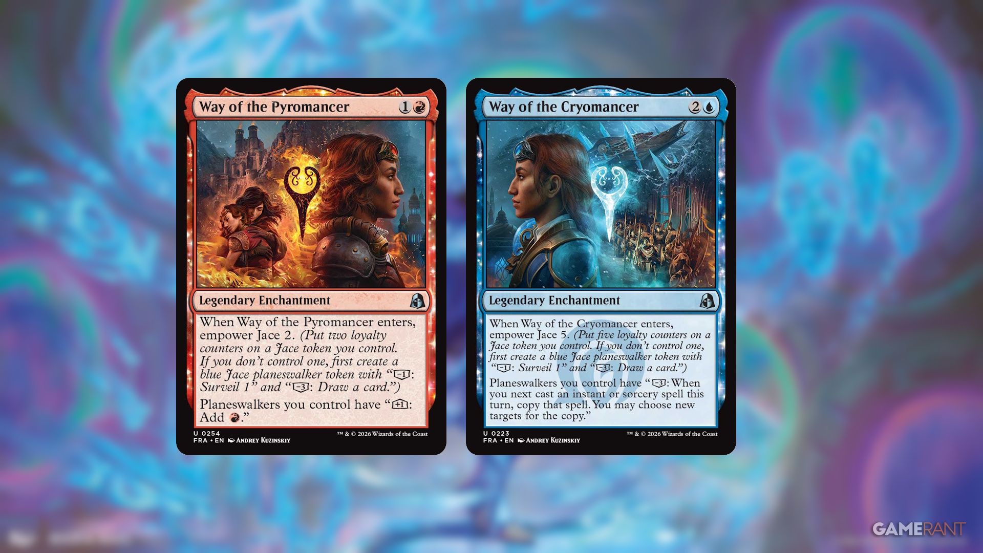 Way of the Pyromancer and Way of the Cryomancer in Magic: The Gathering's Reality Fracture