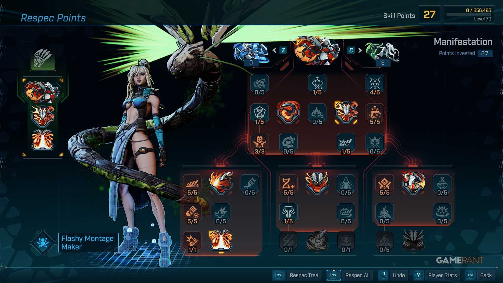 Manifestation Skill Tree (Red-1
