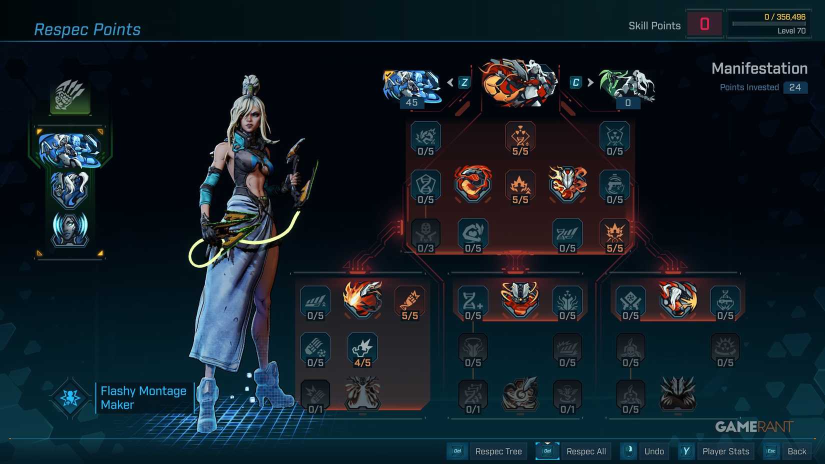 Borderlands 4: Build Loveless Visual Paradox Nexus (Sniper Sekali Tembak) 5 Manifestation Skill Tree (Red)