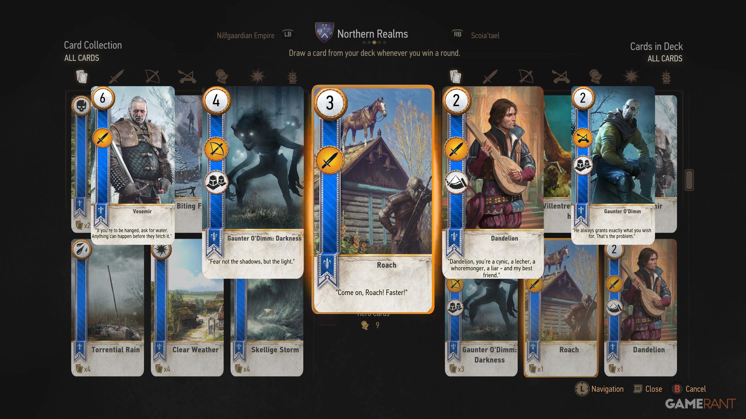 The Witcher 3: All Missable Gwent Cards
