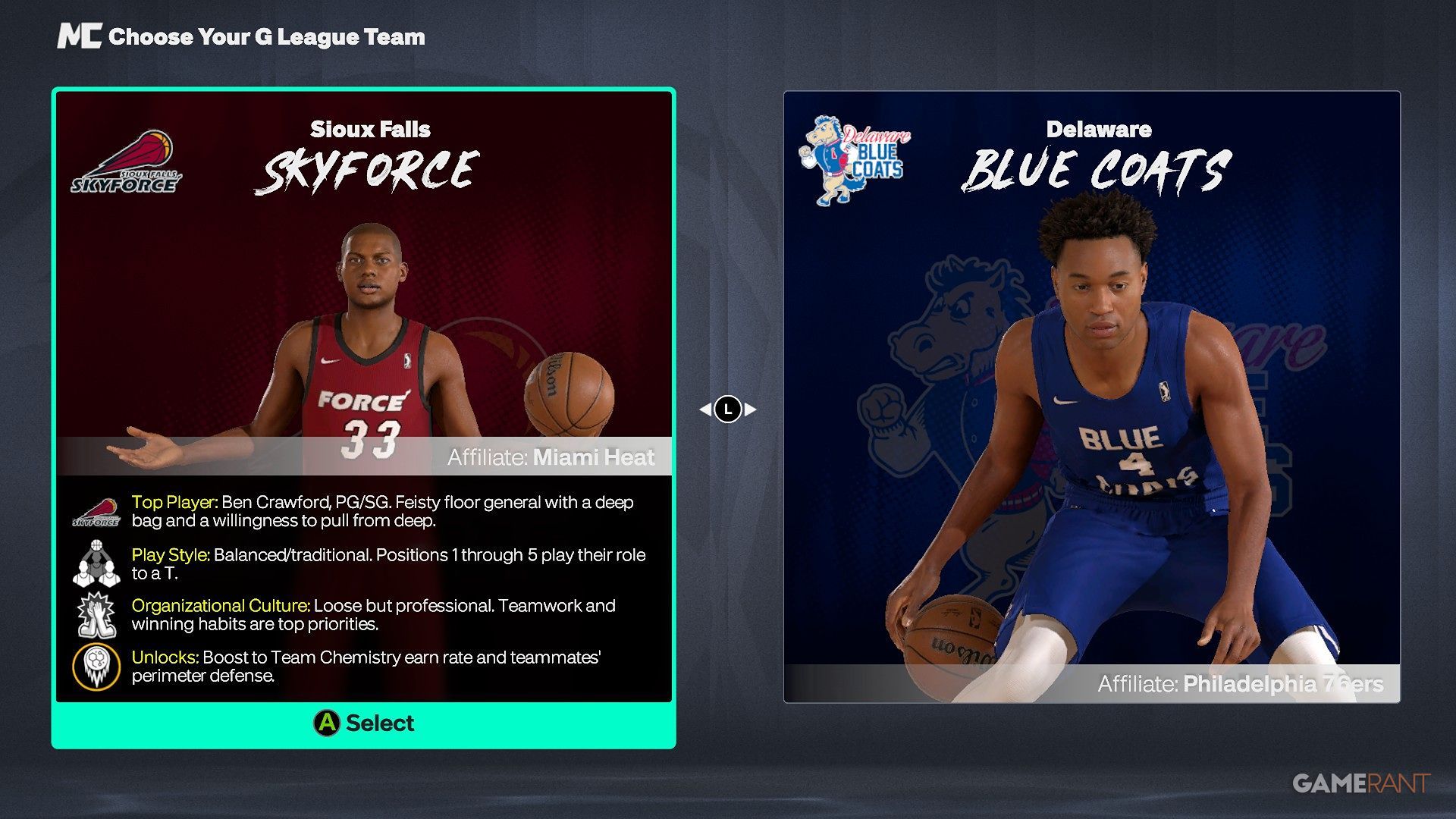 NBA 2K27 - Sioux Falls Skyforce
