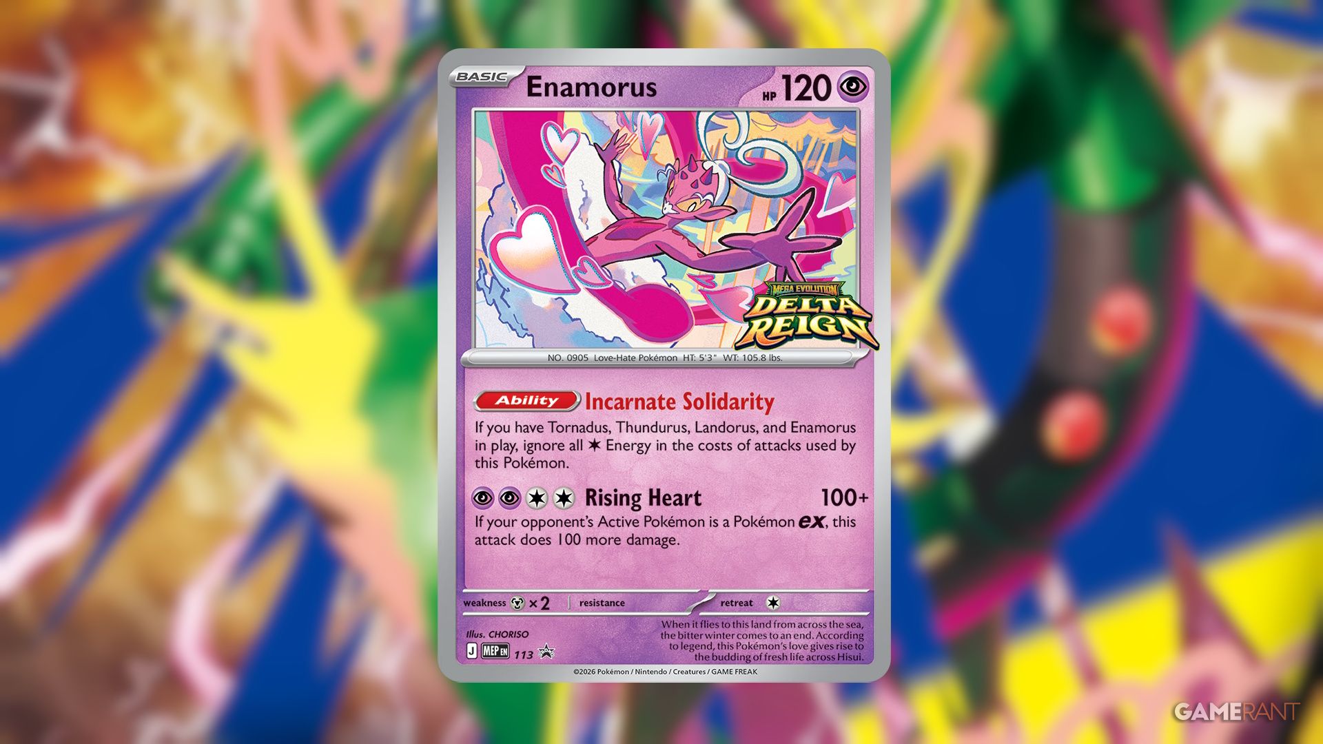 Enamorus from the Pokemon TCG's Delta Reign
