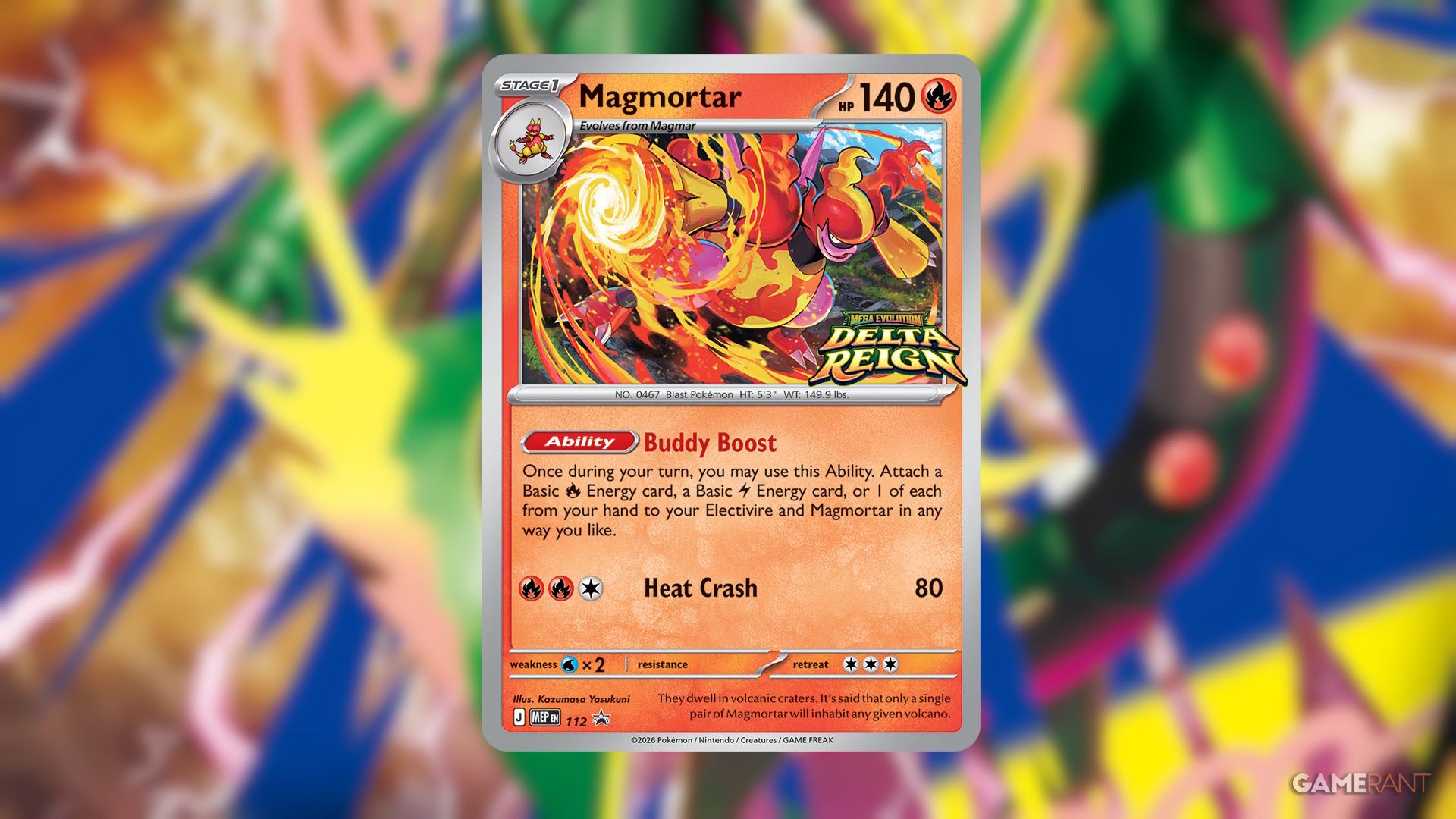 Magmortar from the Pokemon TCG's Delta Reign