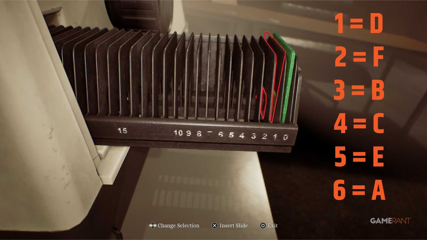 Projector Slides Puzzle Solution in Silent Hill Townfall