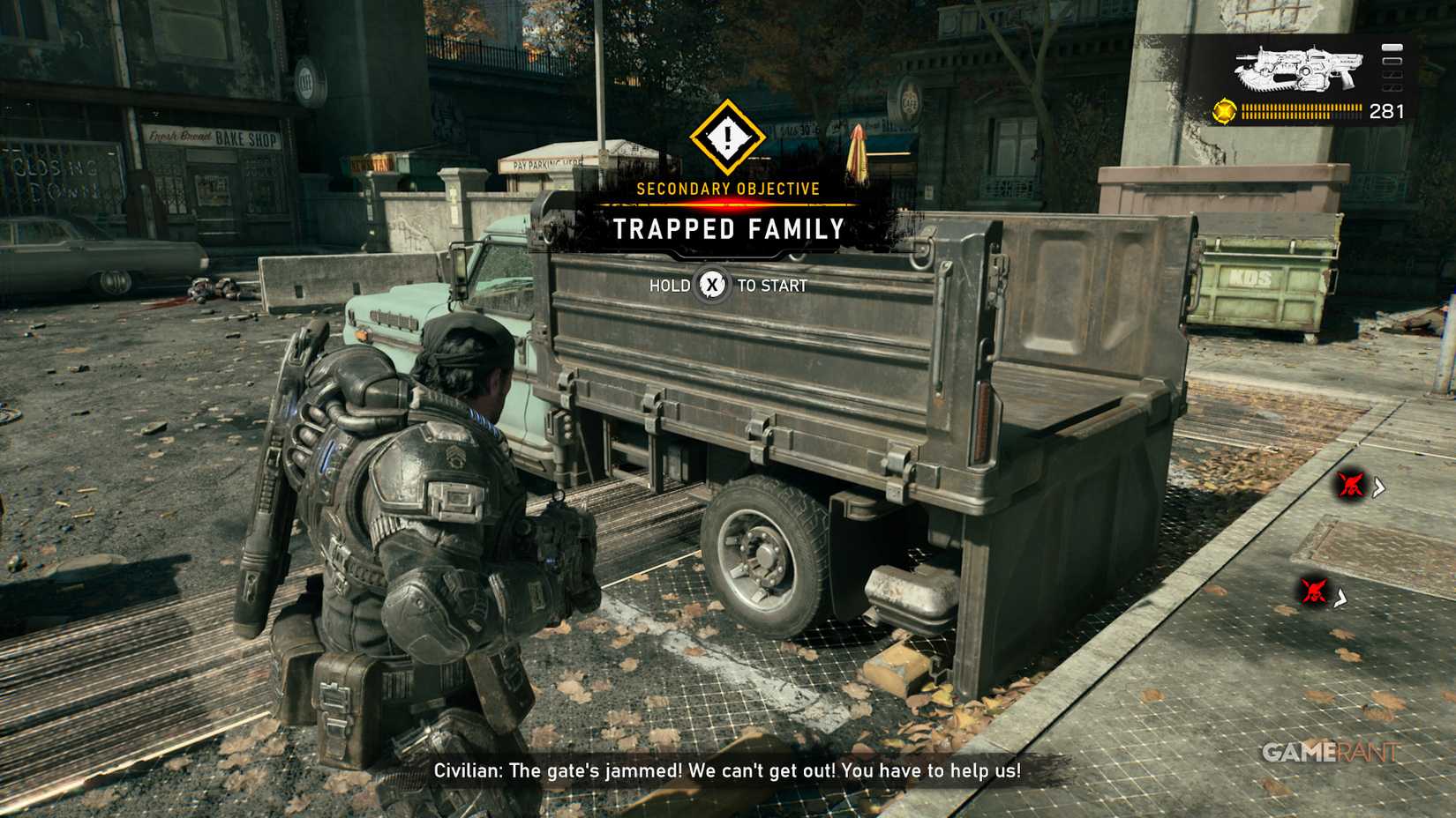 secondary objective in gears of war e-day