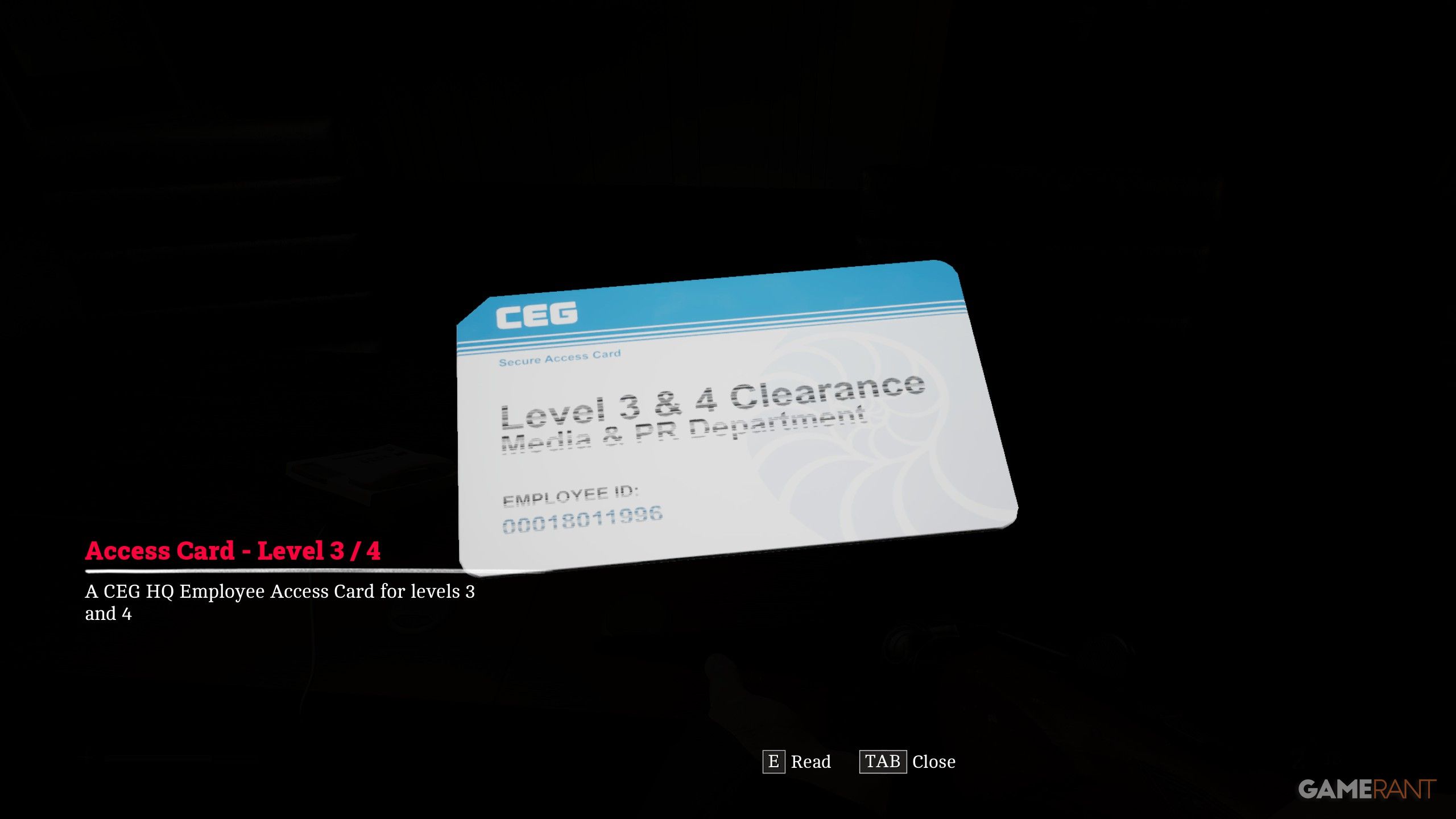 Access Card in the CEG HQ Location - Silent Hill Townfall