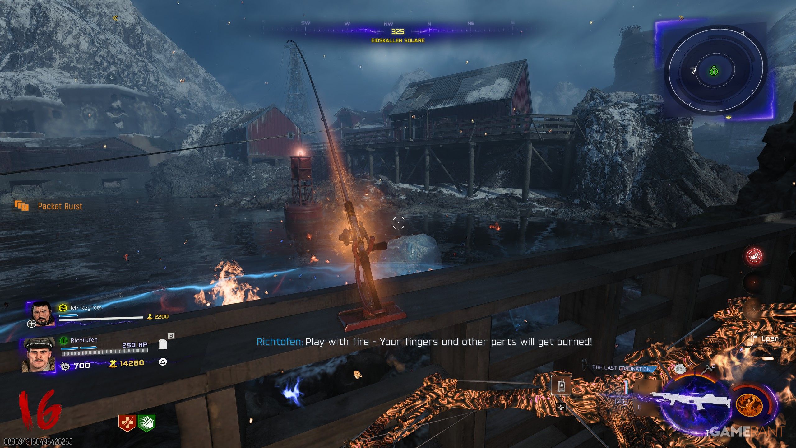 Step #2 Use the Fishing Rod With the Wild Fire Augment at Eidskallen Square (2)