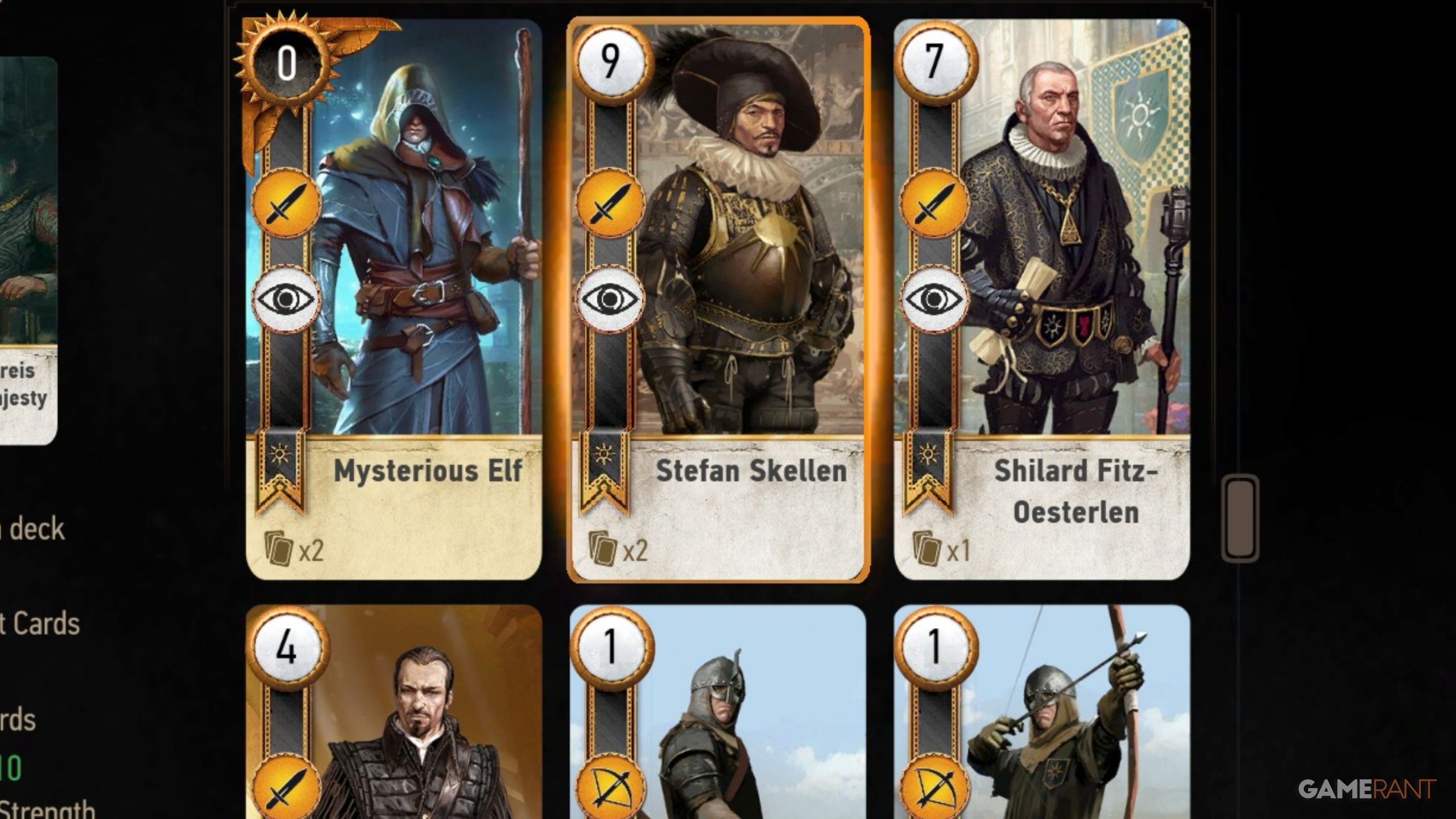 The Witcher 3: The 10 Best Cards In The Nilfgaardian Empire Deck