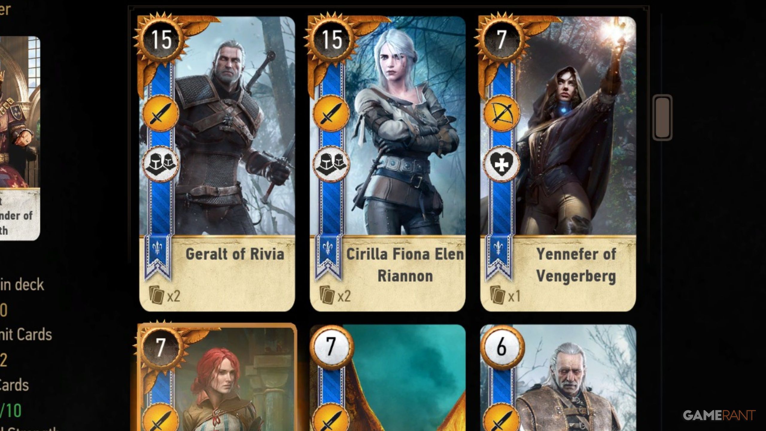 The Witcher 3: The Best Cards In The Northern Realms Deck