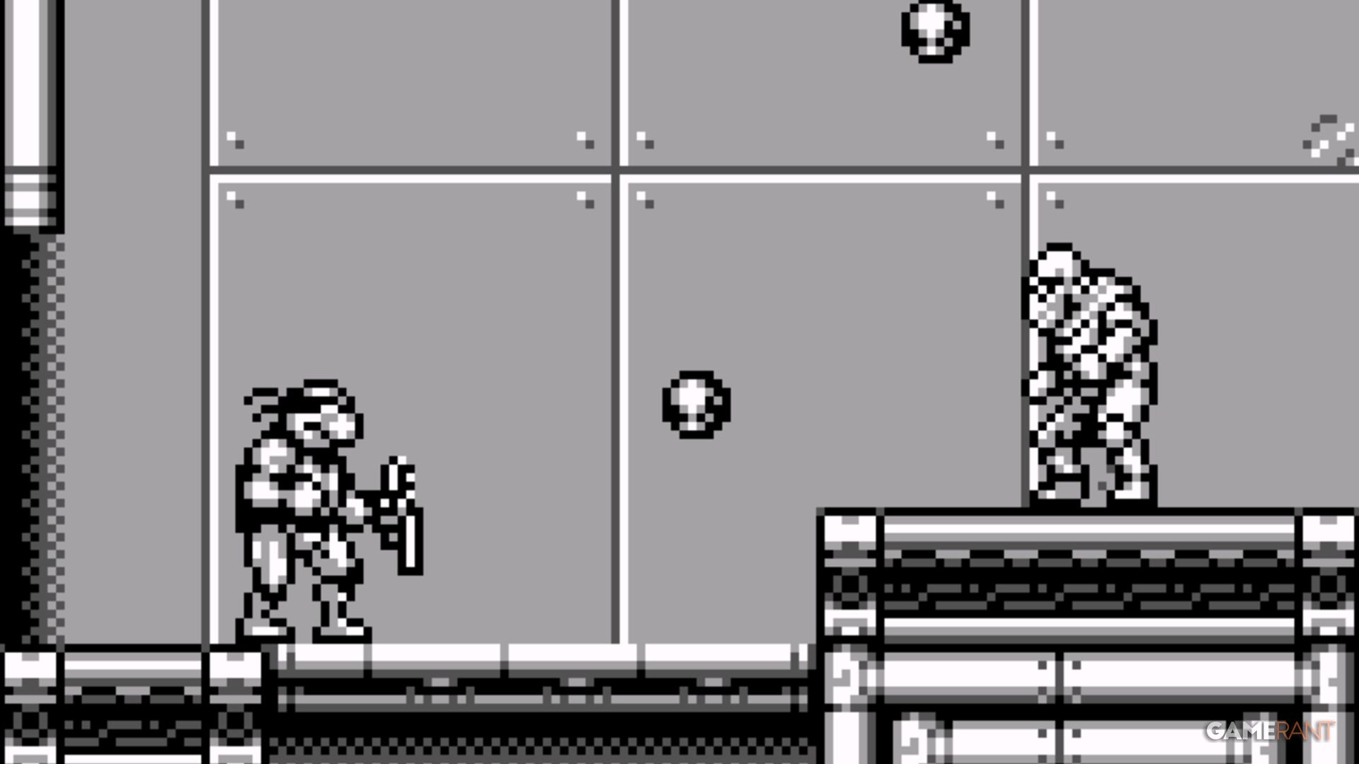 tmnt 3 radical rescue mikey avoiding enemy throwing bombs