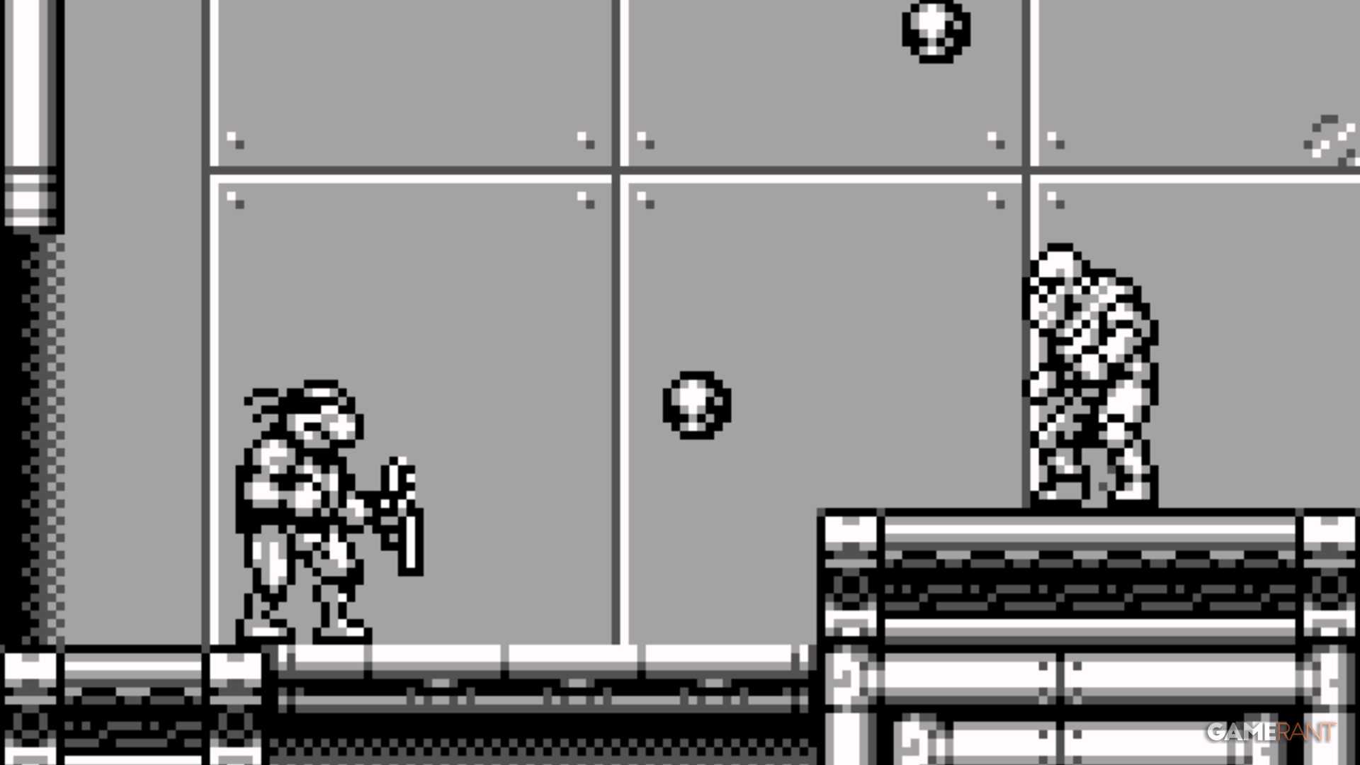 tmnt 3 radical rescue mikey avoiding enemy throwing bombs