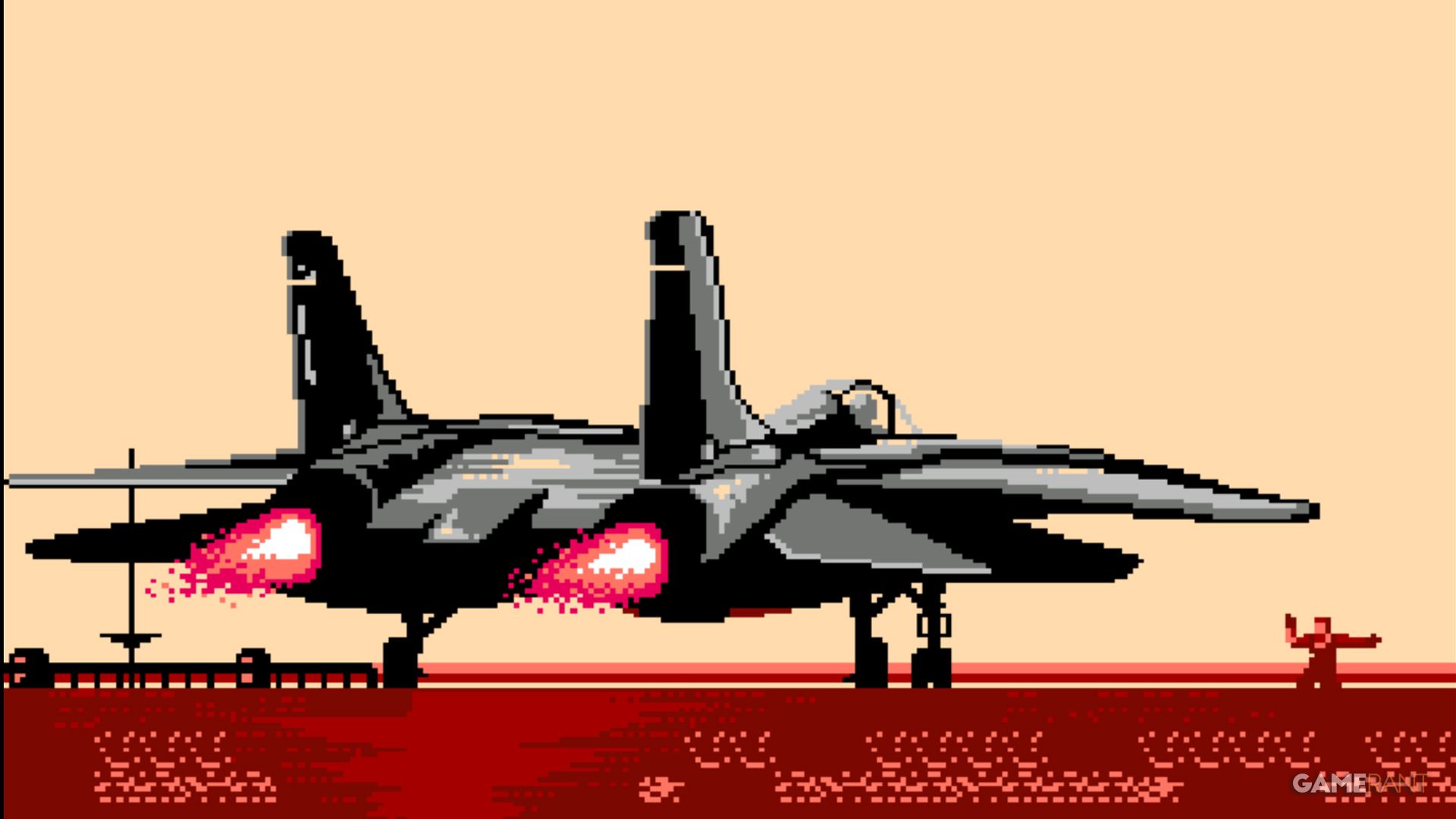 top gun 1987 konami nes game opening scene
