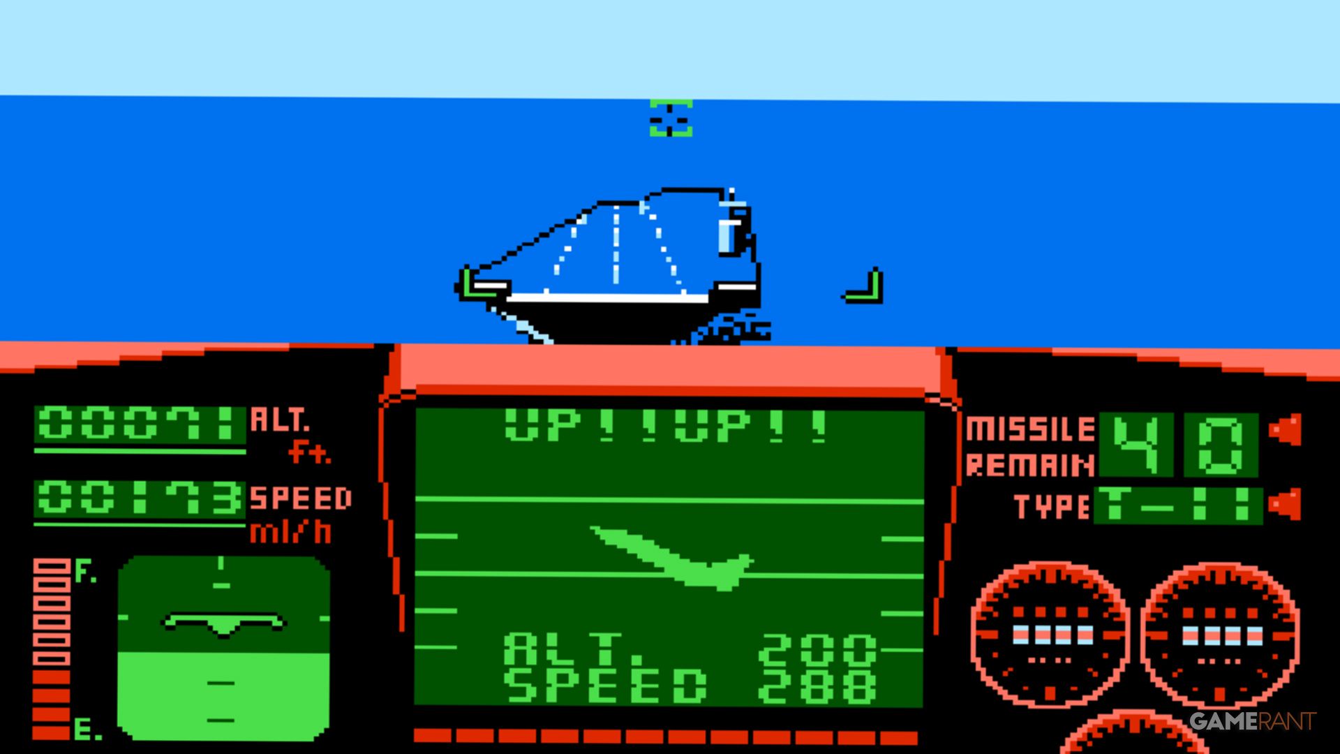 top gun 1987 konami nes landing sequence