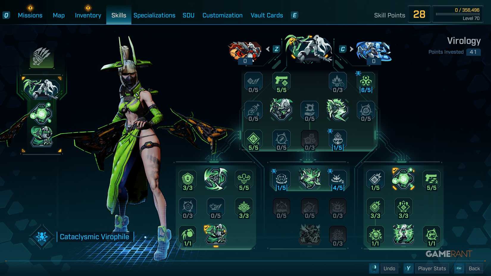 Virology Skill Tree (Green)