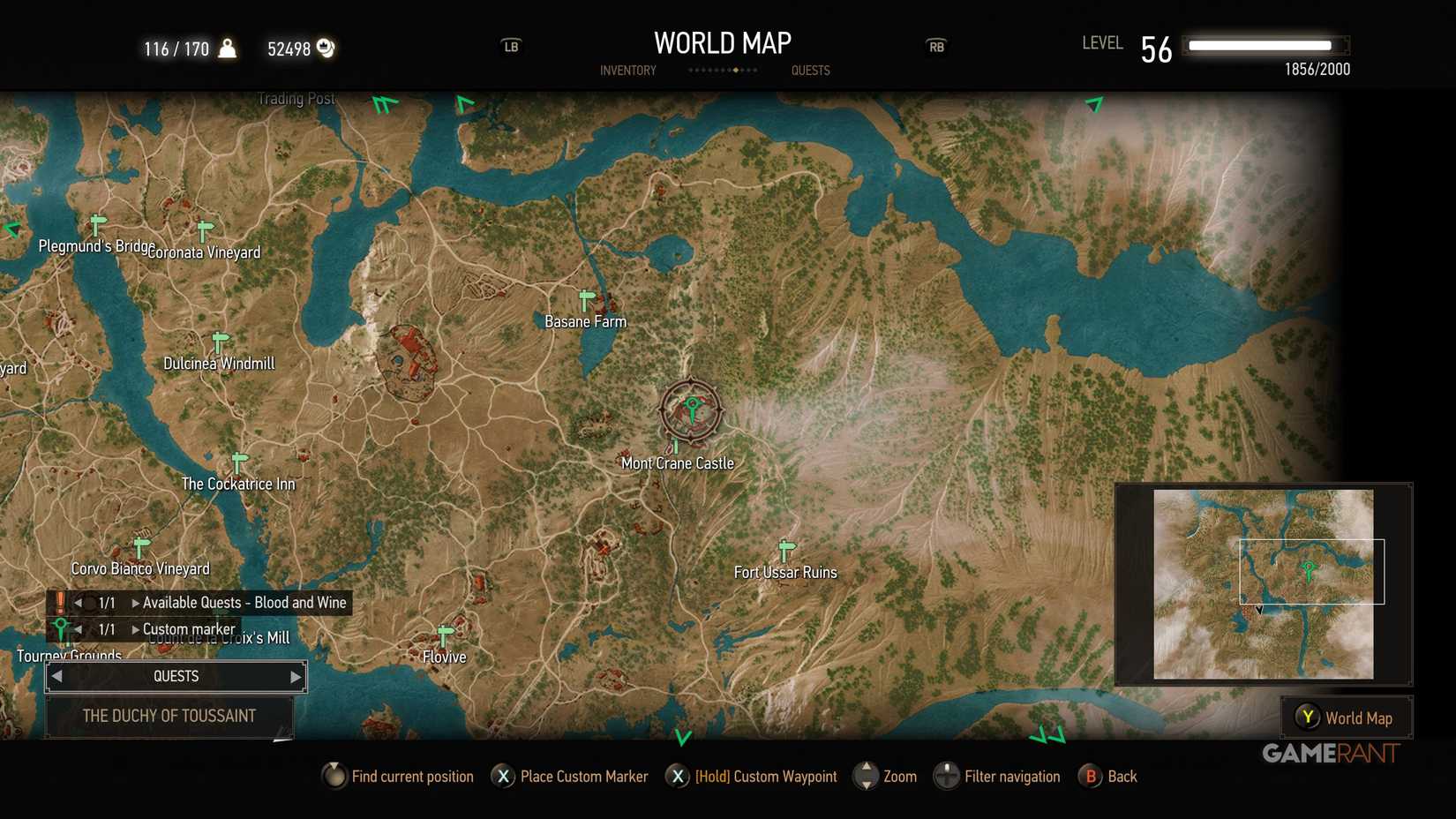 white dye location