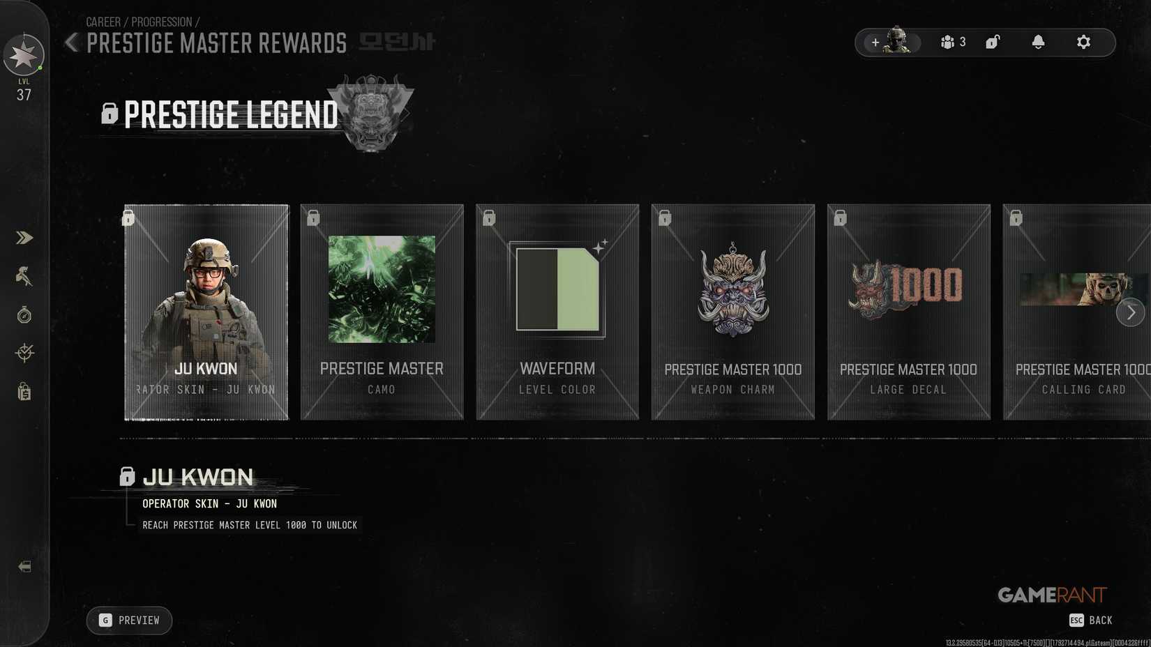All Prestige Ranks & Rewards in Modern Warfare 4