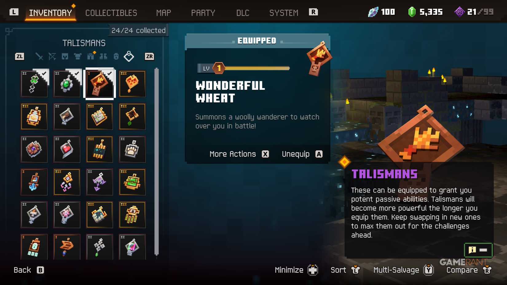 All Talismans in Minecraft Dungeons 2