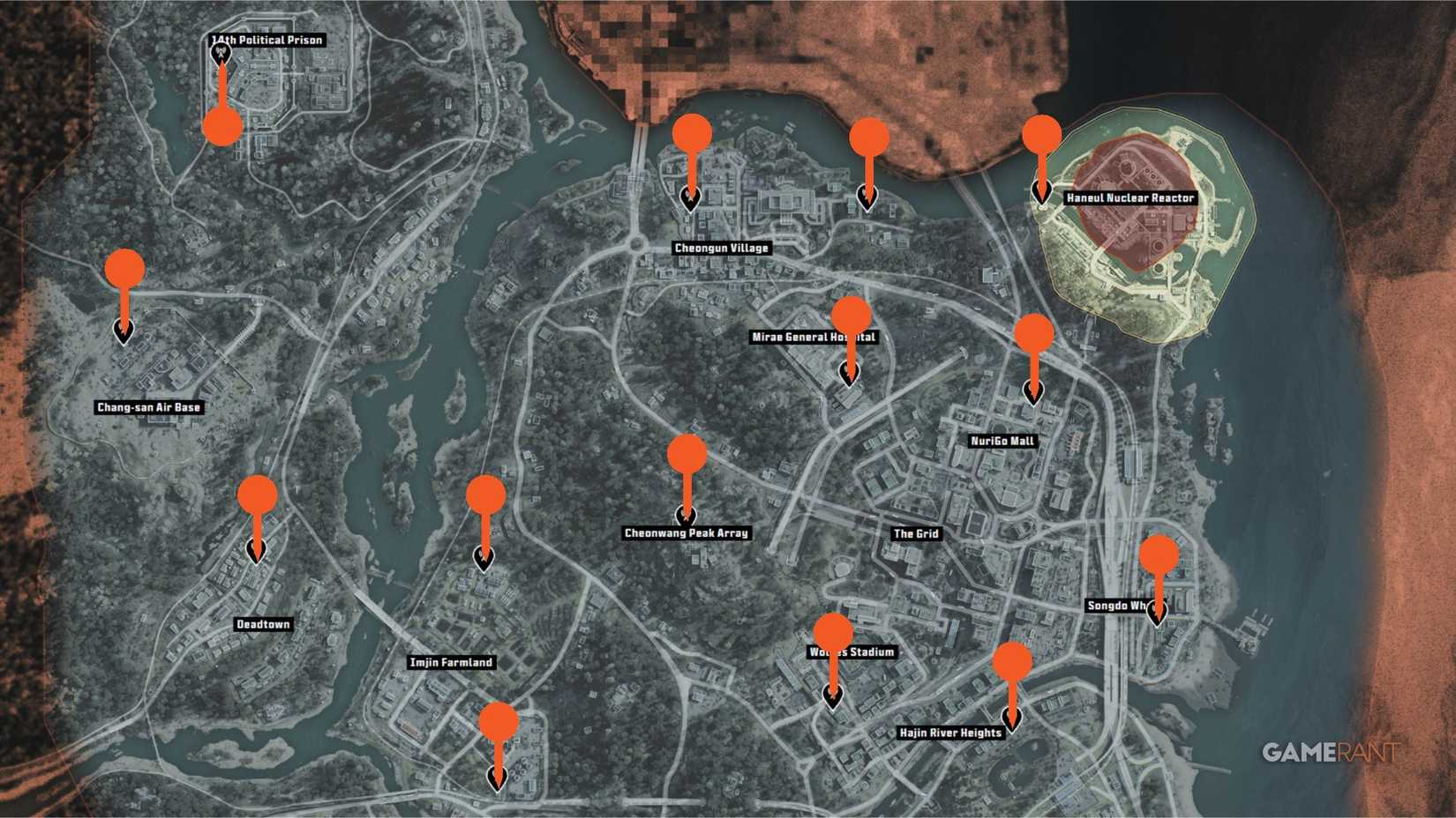 All Radio Towers in MW4 DMZ