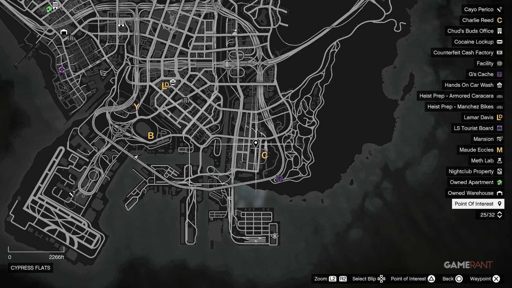 Cypress Flats from 1 AM to 2 AM.