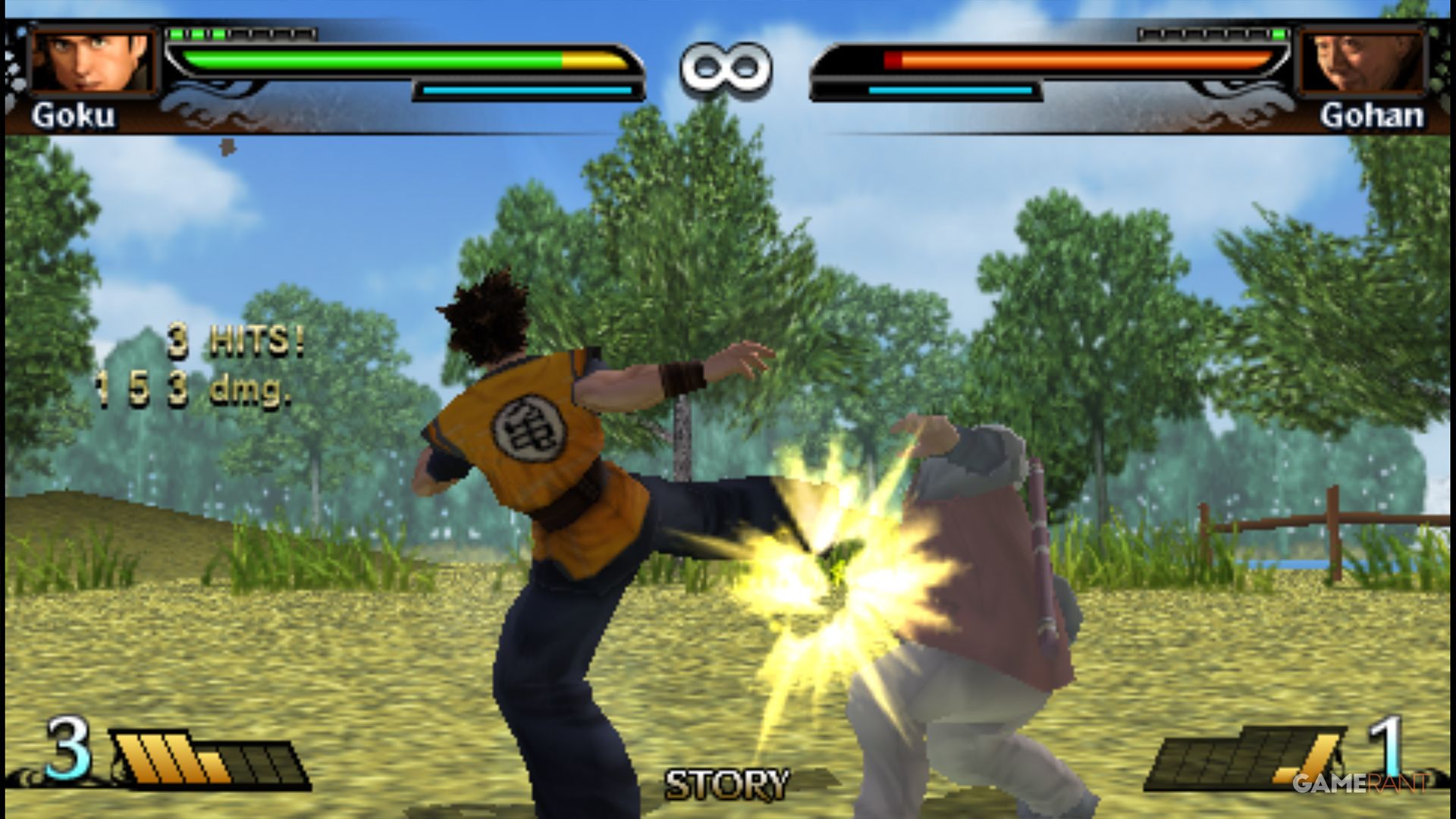 dragon ball evolution goku vs gohan