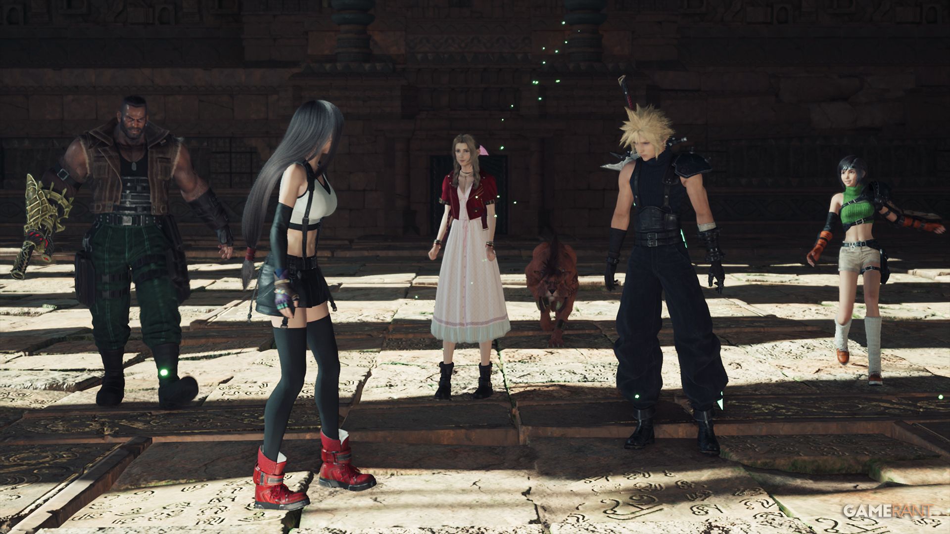 final fantasy 7 rebirth full team in Temple of the Ancients