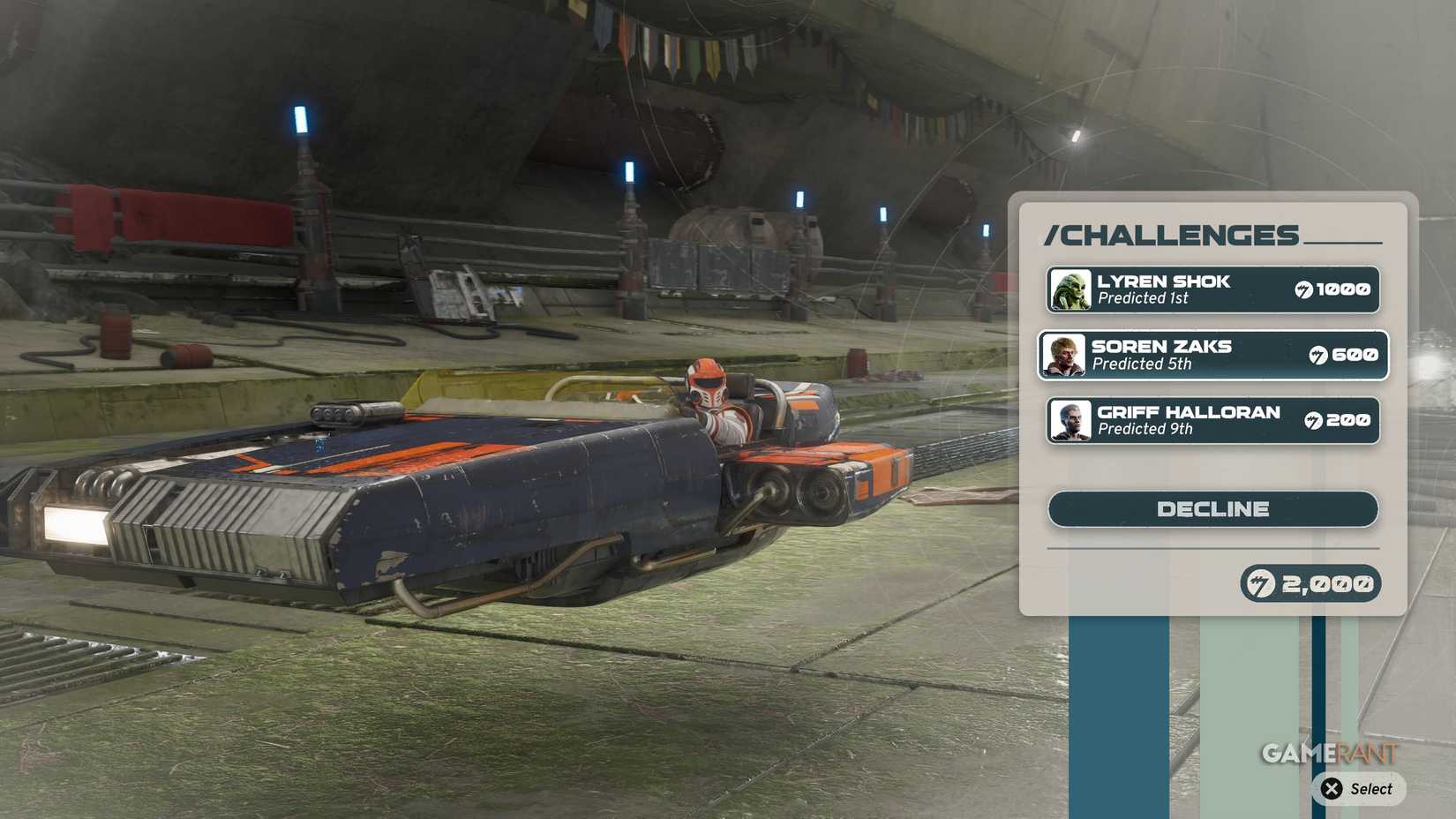Sidebets, Explained - Star Wars: Galactic Racer