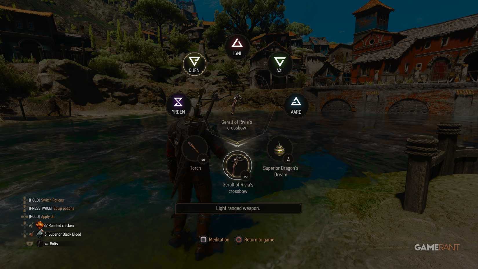 How to Use the Crossbow in The Witcher 3