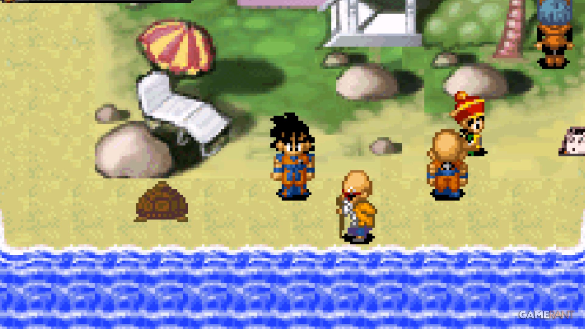 legacy of goku opening scene with goku on turtle island