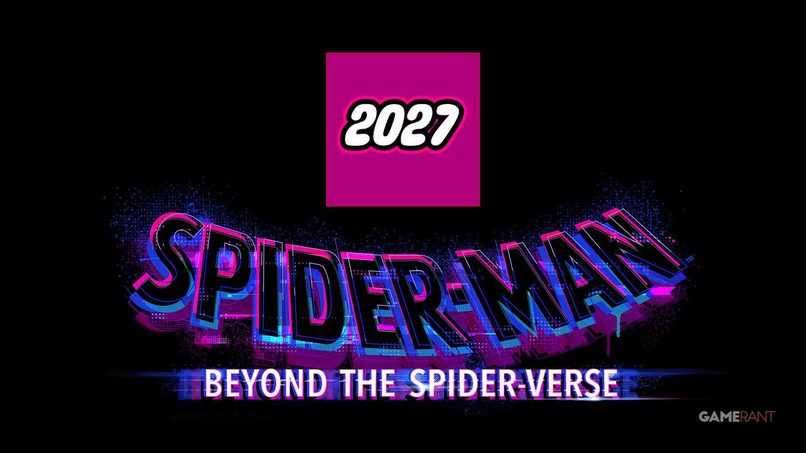 LEGO Spider-Man Beyond the Spider-Verse 2027 logo composite