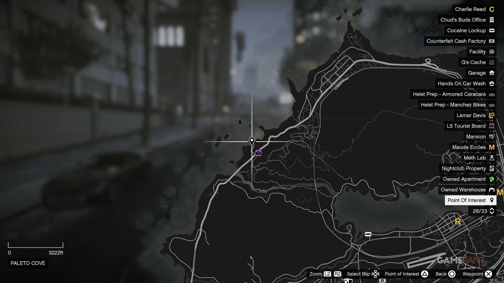 Paleto Cove from 12 AM to 1 AM.