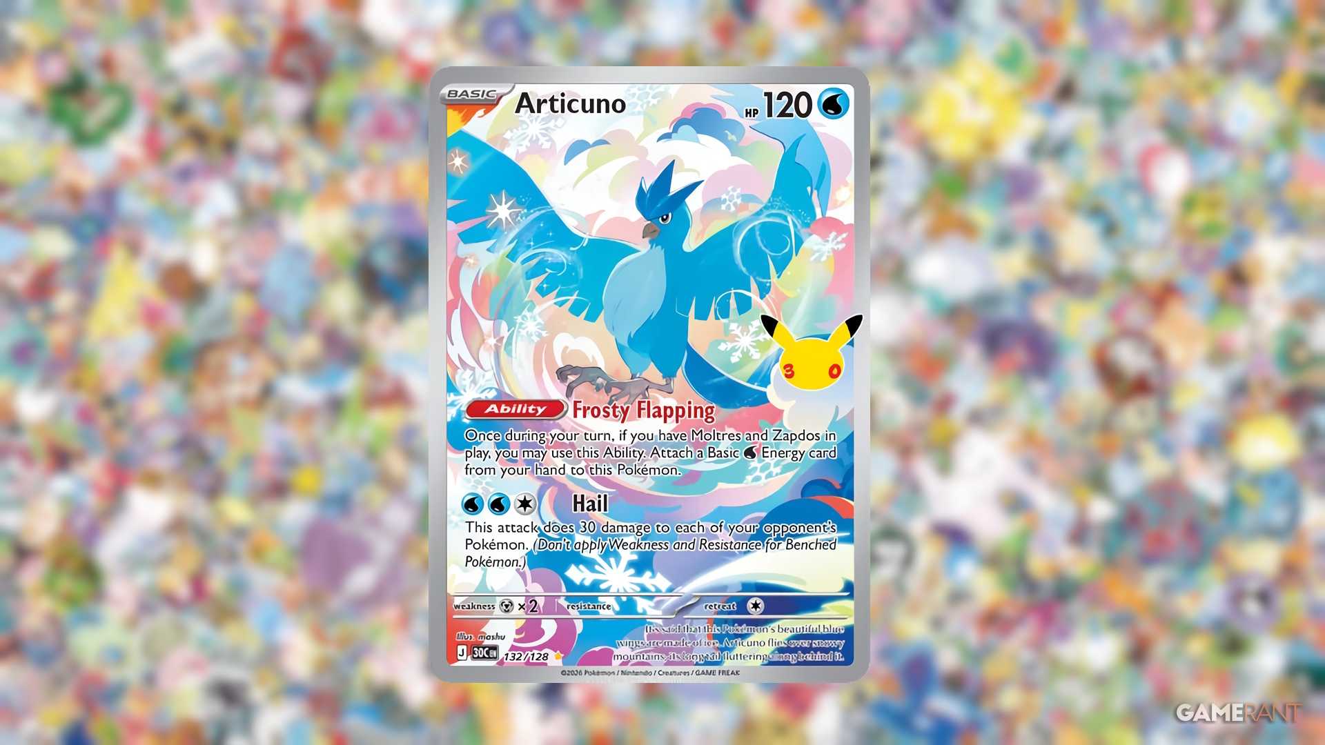 Articuno from Pokemon's 30th Celebration expansion