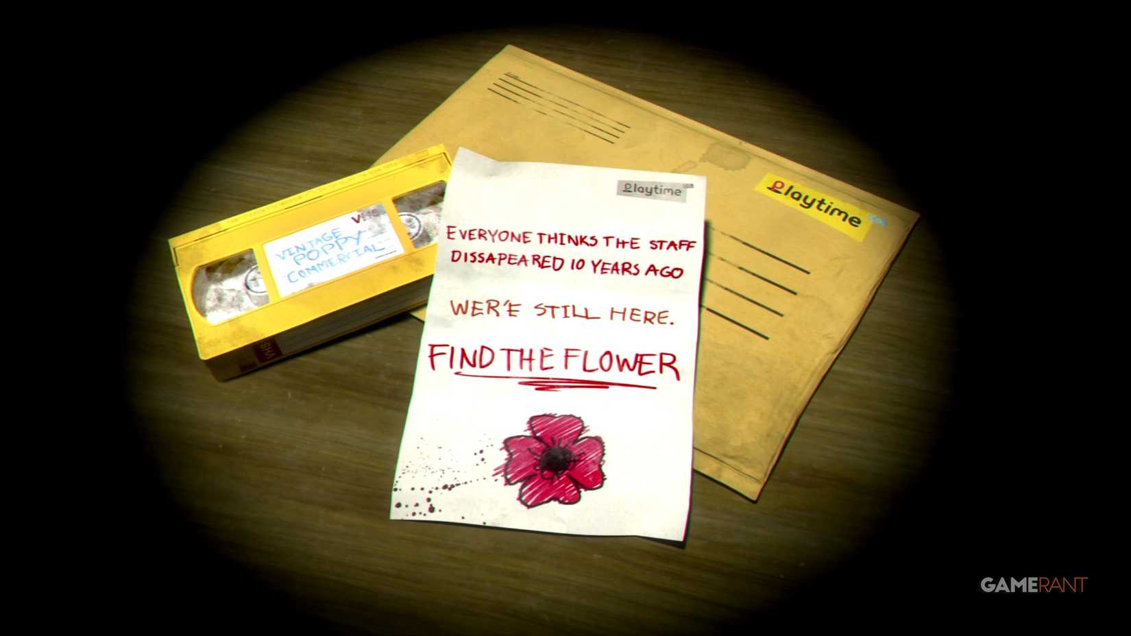 Poppy Playtime Chapter 1 letter