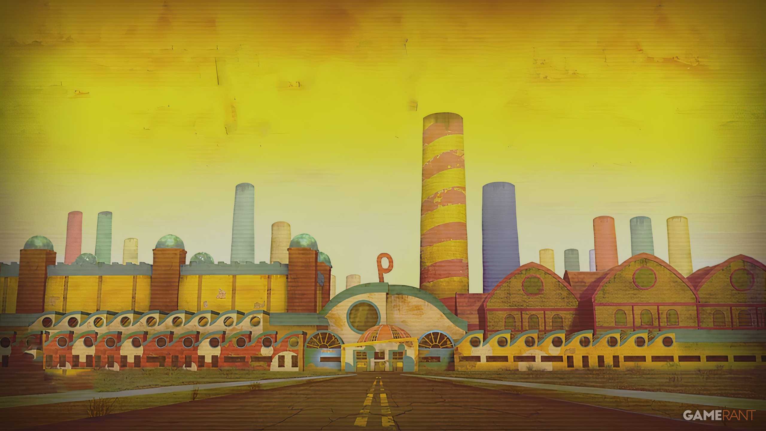 poppy playtime chapter 2 title screen showing factory
