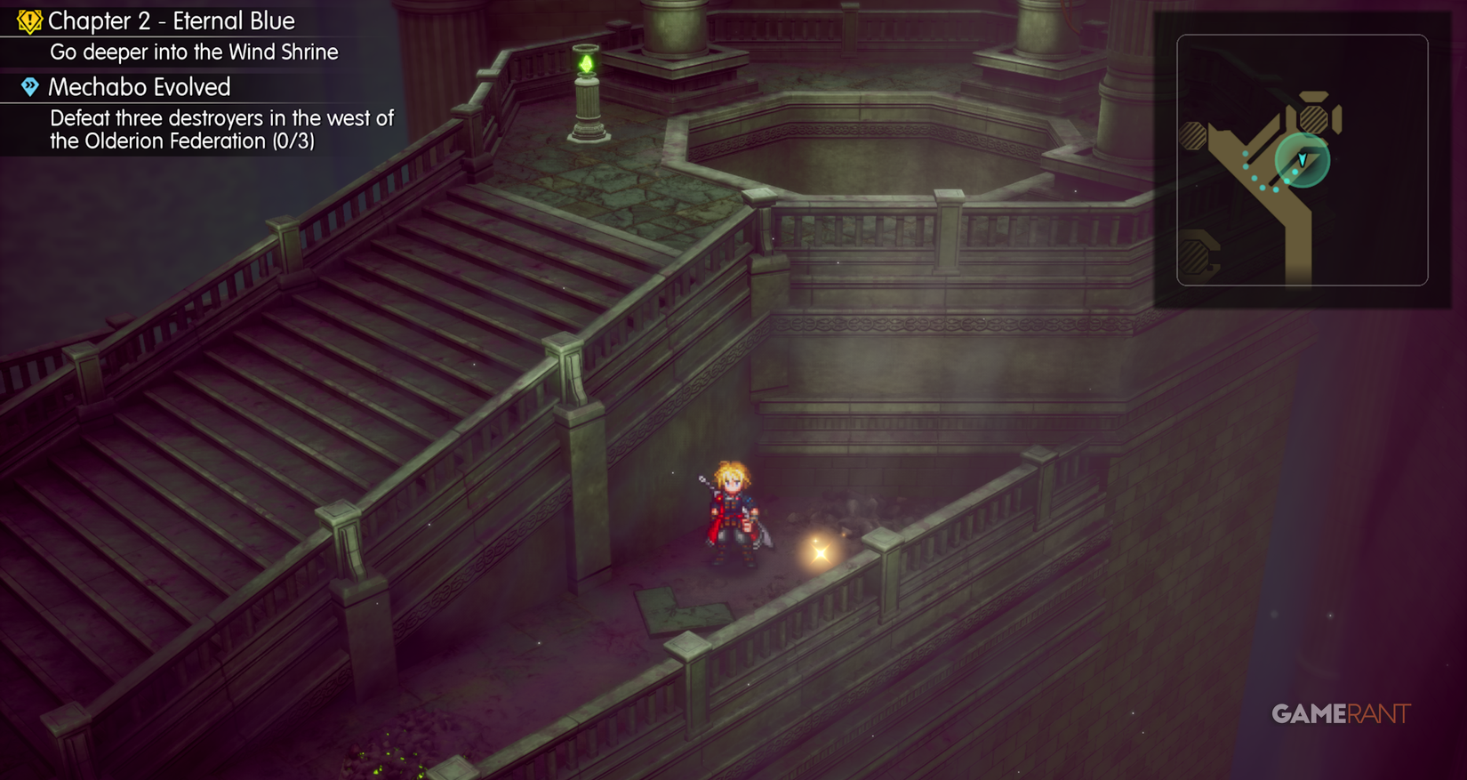 Tablet Shard in Wind Shrine near staircase