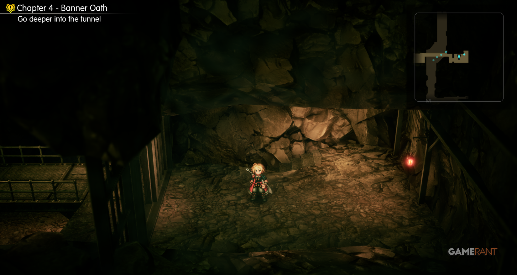 Tablet Shard in Underground Tunnel