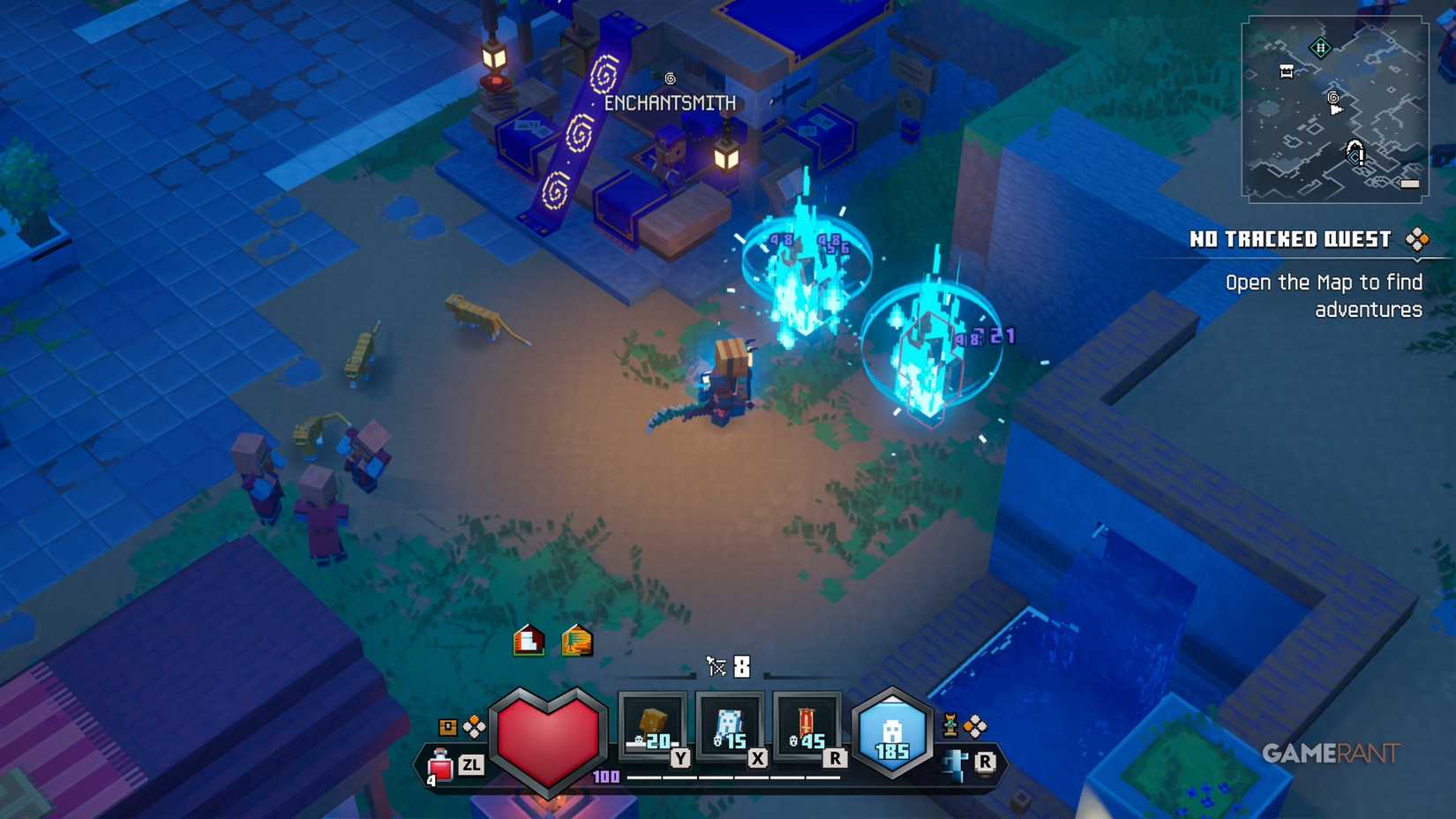 Soulsick Status Hit in Minecraft Dungeons 2