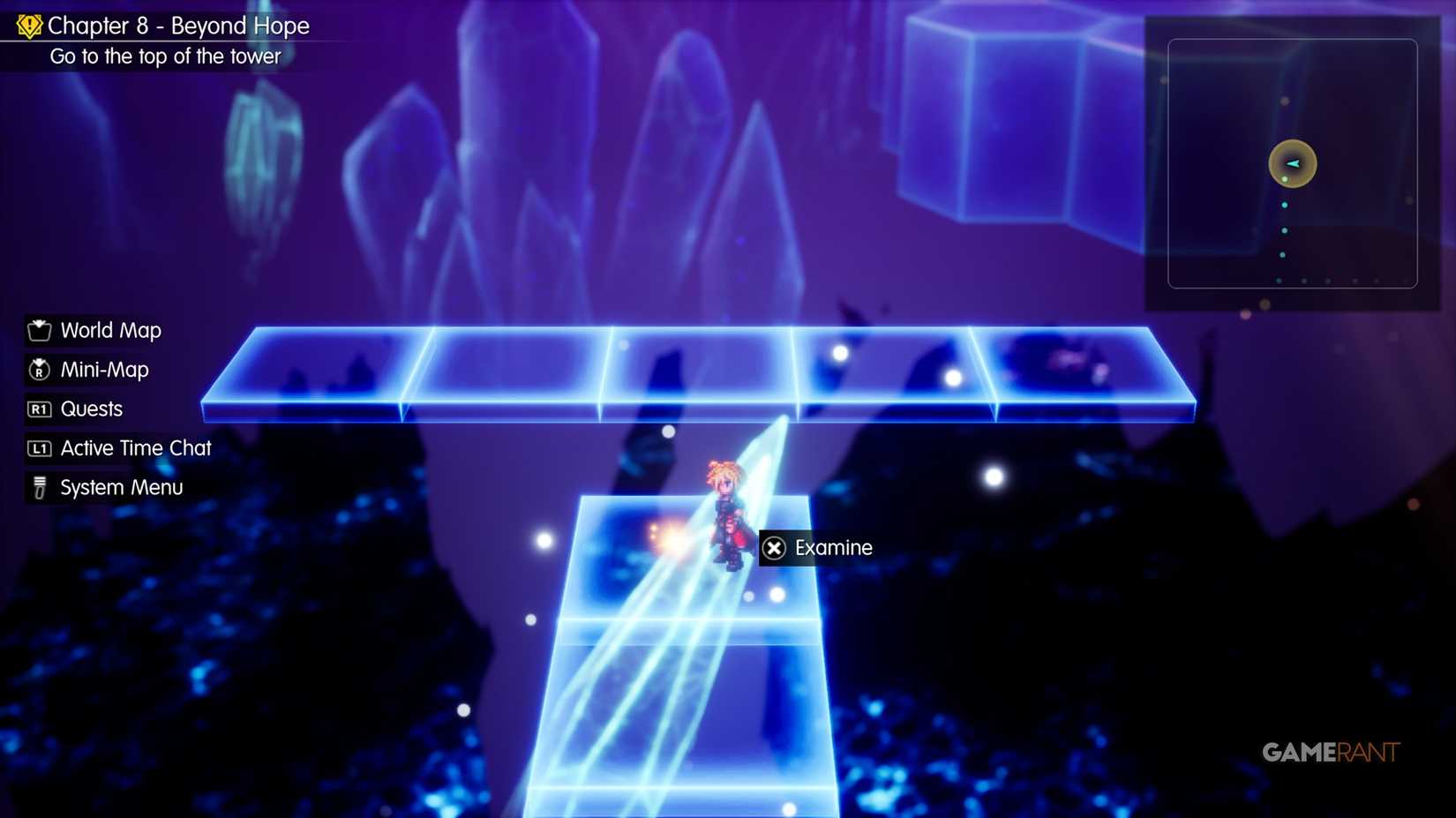 Tablet Shard in Crystal Tower Glass Tile Path