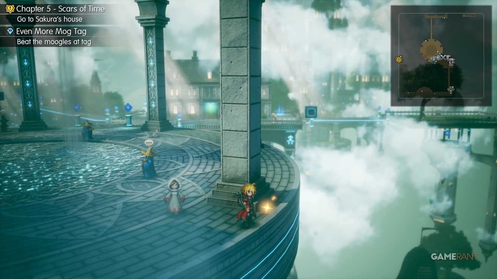 Tablet shard in Mysidia east on floating platform above shops-1