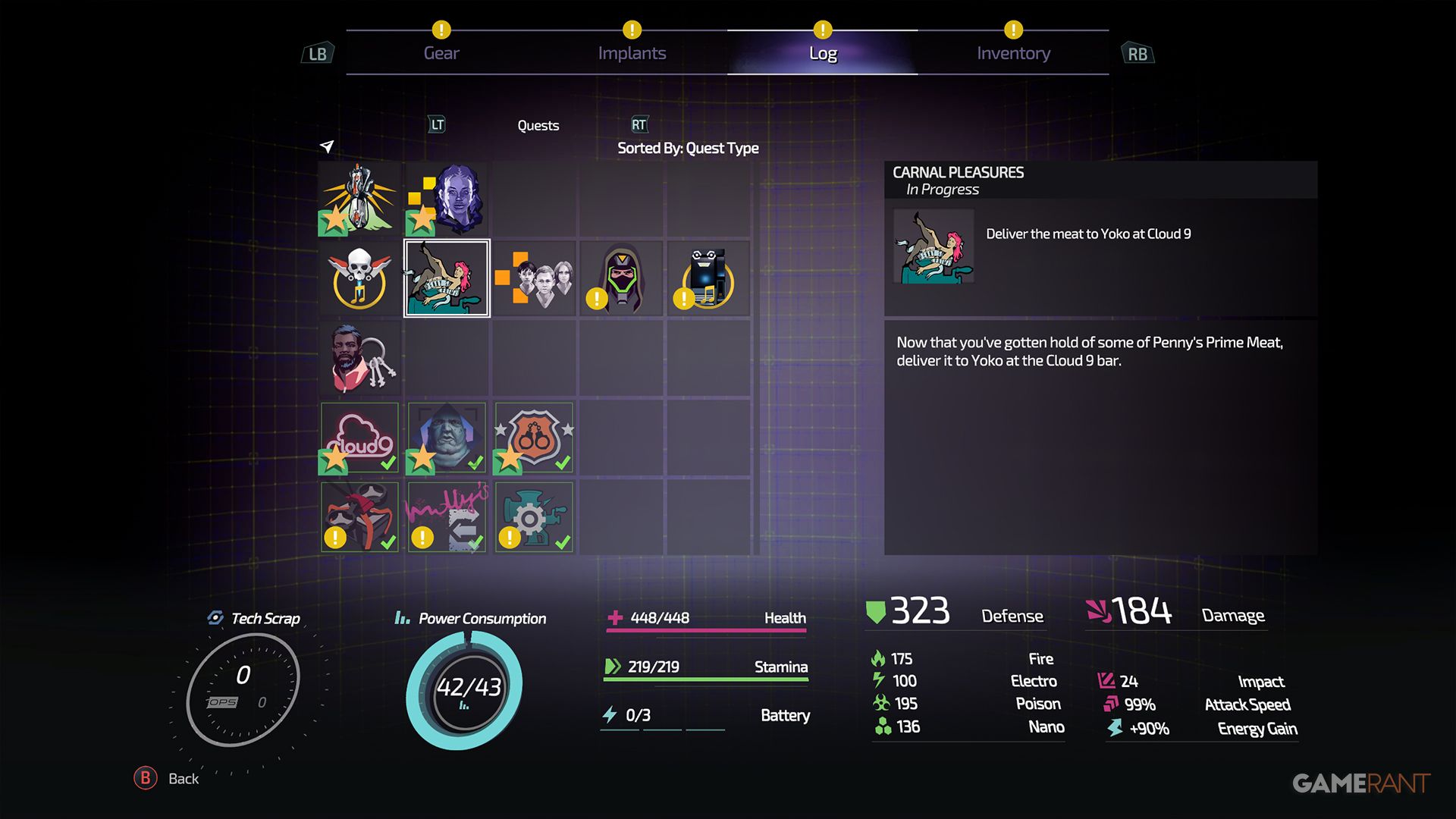the surge 2 quest log