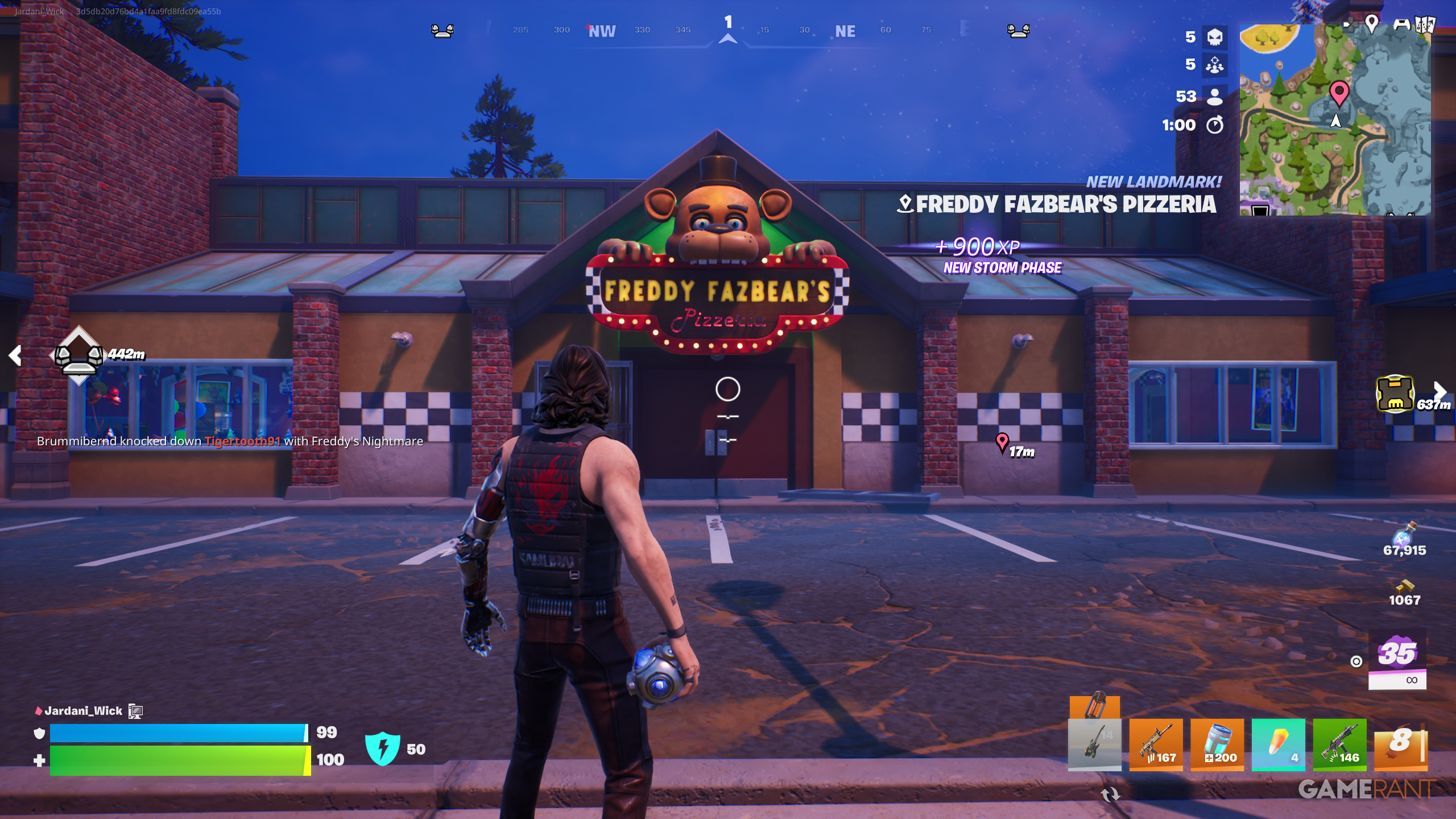 Where to Find Freddy Fazbear's Pizzeria in Fortnite-1