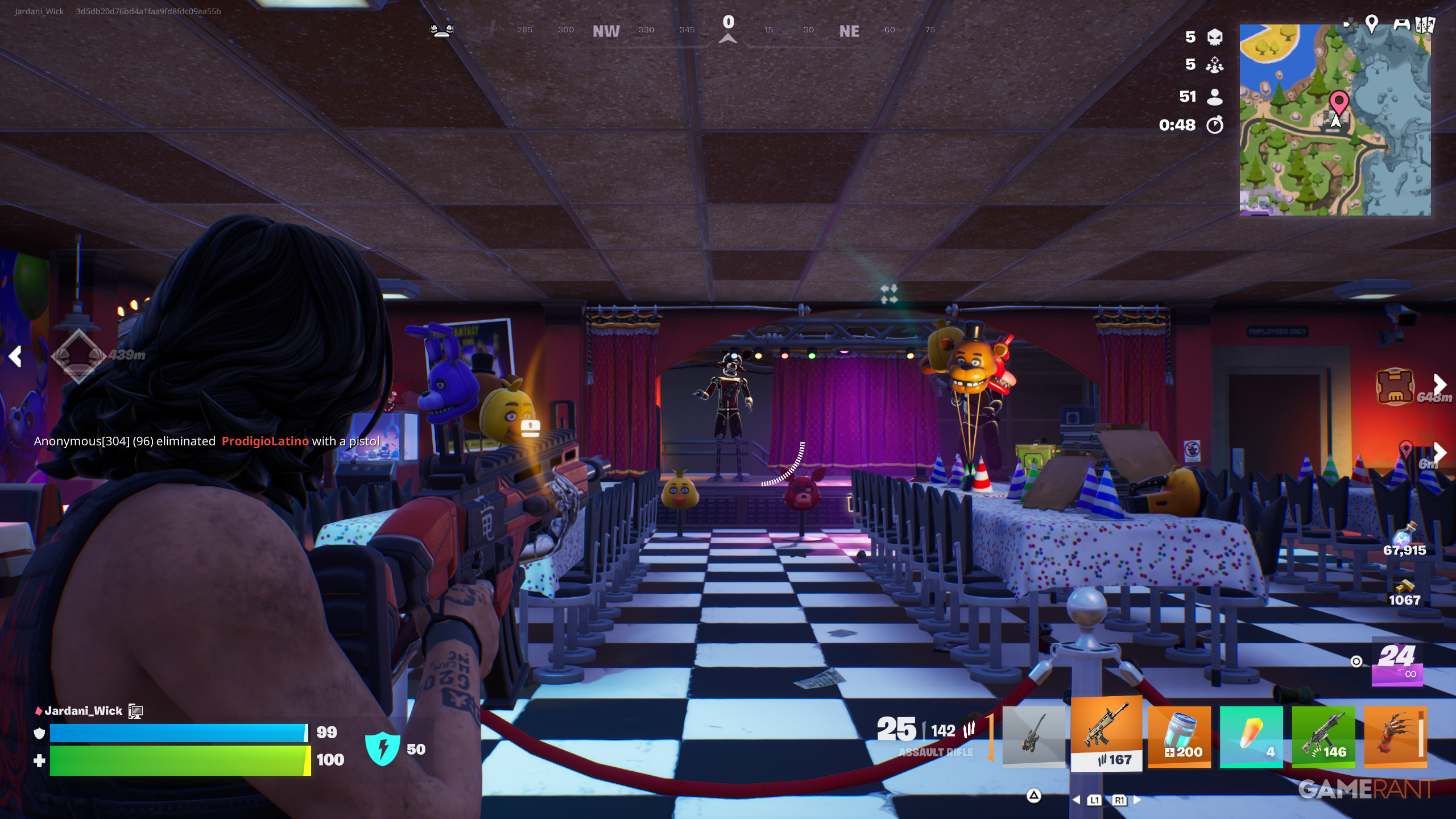 Where to Find Freddy Fazbear's Pizzeria in Fortnite (2)