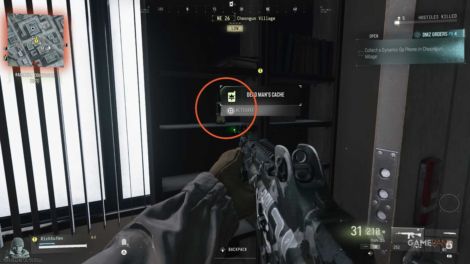 Dynamic Op Phone Location in MW4 DMZ