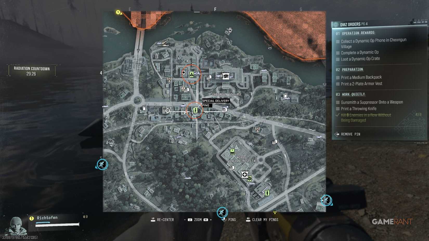 Dynamic Op Phone Location in MW4 DMZ