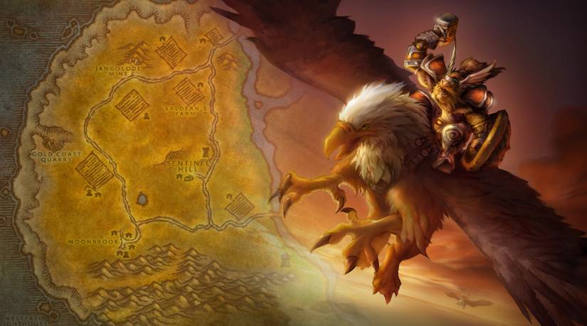 world of warcraft westfall map