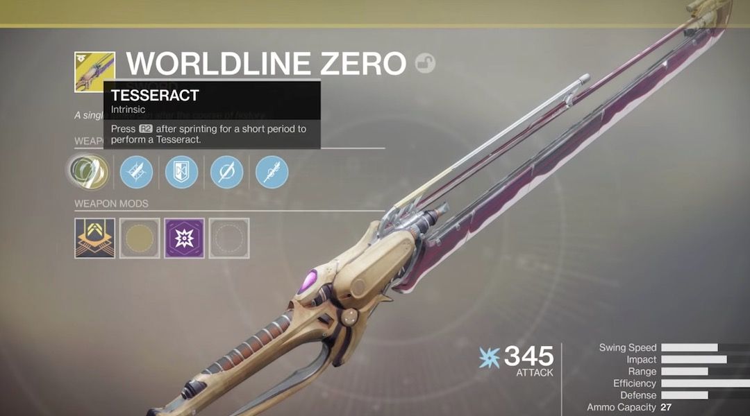 worldline zero exotic sword