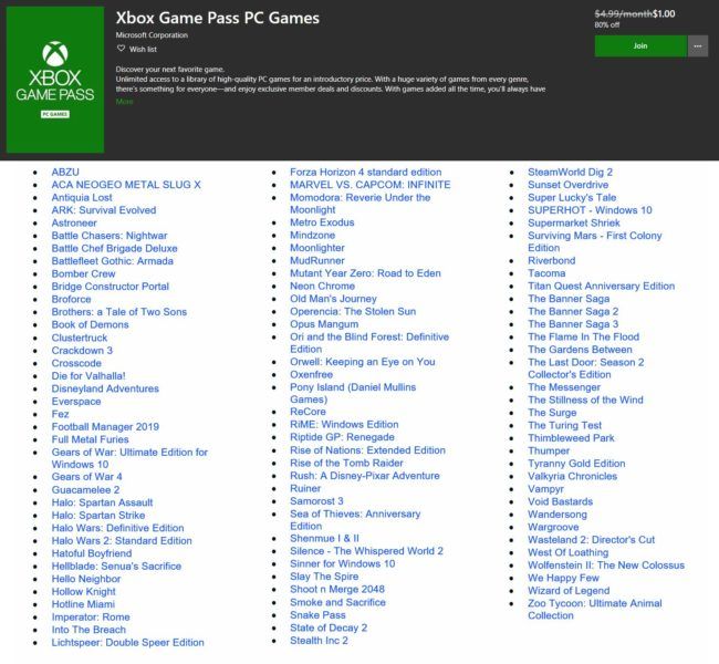 xbox game pass pc game line-up